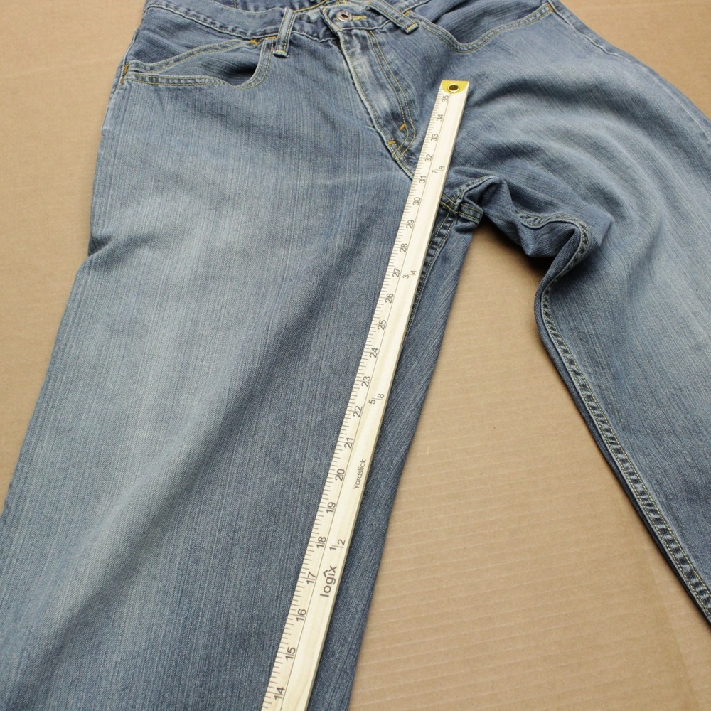 Levis Vintage Silver Tab Baggy Jeans Mens Sz 31x32 Medium Wash Loose Denim Y2K - Picture 7 of 9